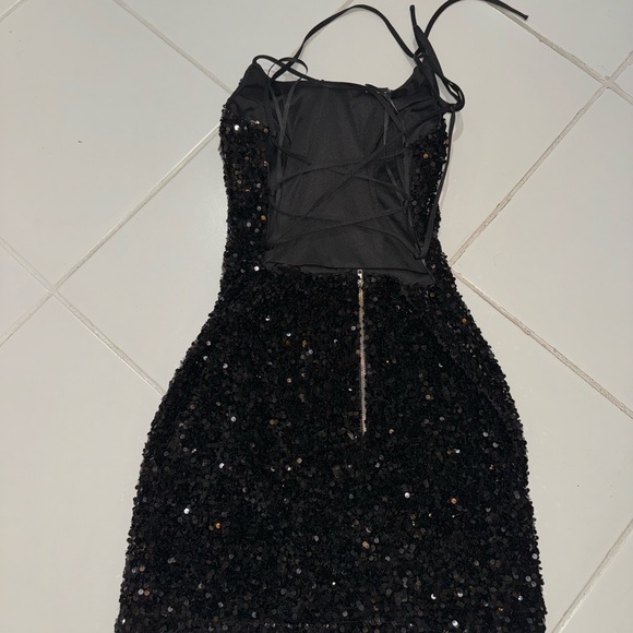 Gorgeous Black Sequin Fashion Nova Dress! - Picture 2 of 5